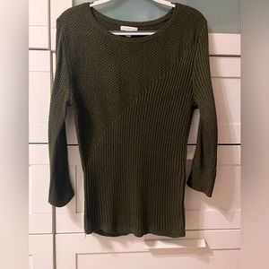 New York & Company Sparkly Sweater with Side Zippers